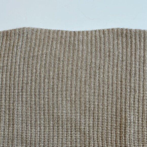 Vince Boatneck Chunky Ribbed Knit Boxy Cropped Sweater - Picture 3 of 5